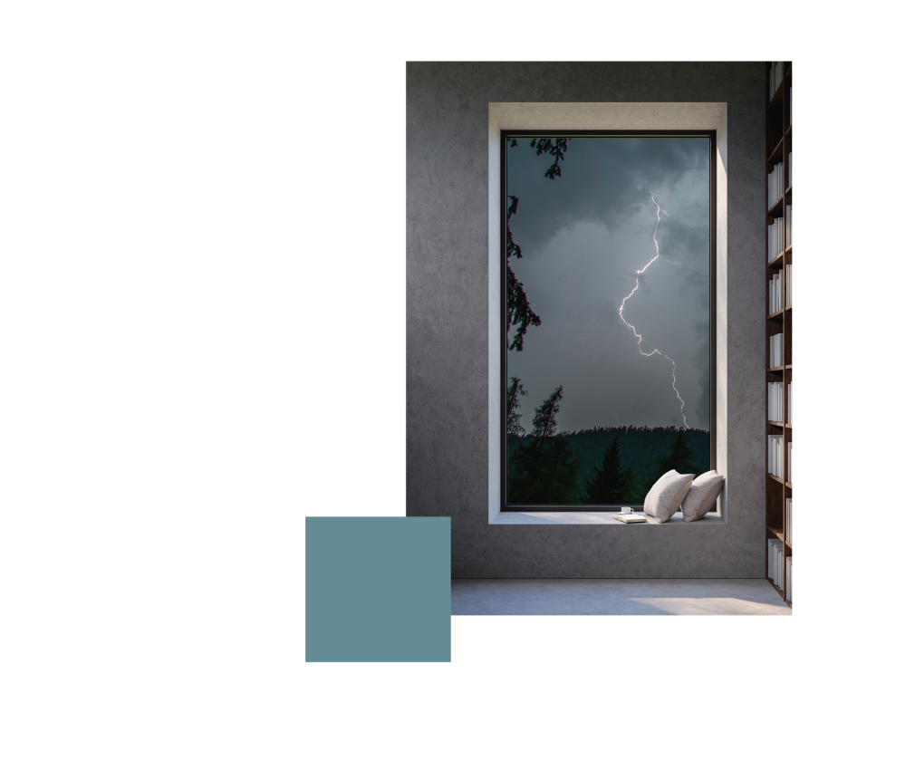 Costruzione solida | Sicurezza e protezione contro gli impatti climatici come eventi meteorologici estremi, inondazioni, incendi boschivi e tempeste. Grazie alla solida costruzione, potrete godere della bellezza del fulmine in un'atmosfera accogliente e sicura.